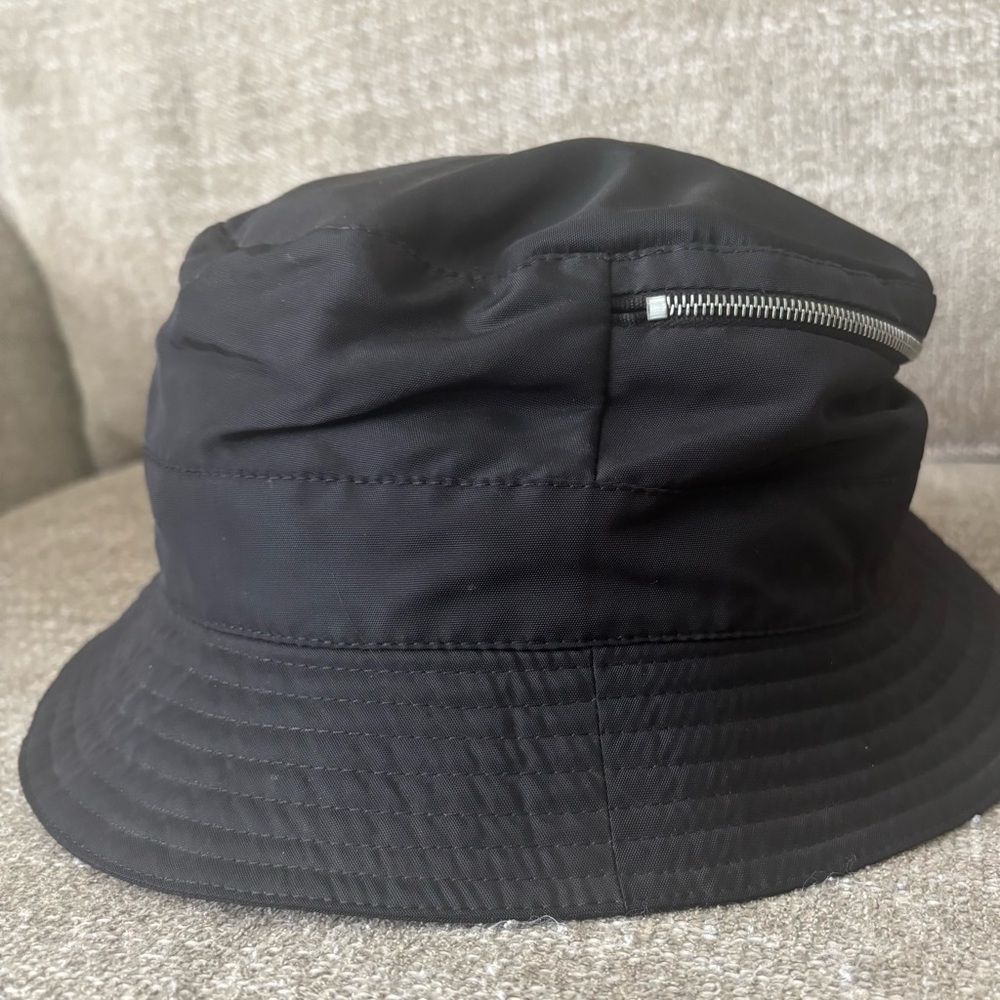 ✨HERMES Black Bucket Hat CHAPEAUX MOTSCH SZ 59 Zip Top Excellent Condition RARE! - Picture 11 of 13